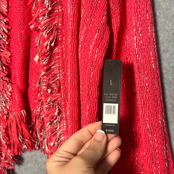 Nic + Zoe women’s open front fringe knit blazer NEW WITH TAGS SIZE L - Picture 4 of 7